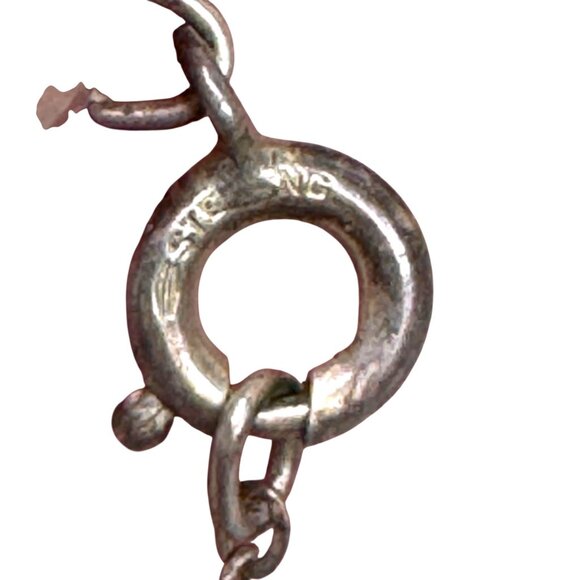 Vintage Larage Sterling Silver Cross Necklace Turquoise Centerpiece 2.5" Pendant - Picture 4 of 10